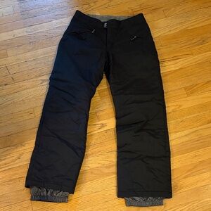 White Sierra Women’s Black Insulated Snowpants, M